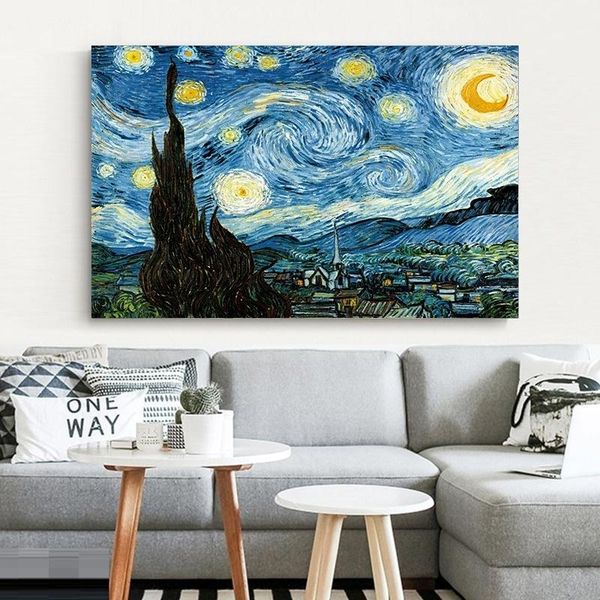 elegant poetry starry night by vincent van gogh famous artist reproductions wall decor abstract canvas oil painting picture for living room
elegant poetry starry night by vincent van gogh famous artist reproductions wall decor abstract canvas oil painting picture for living room