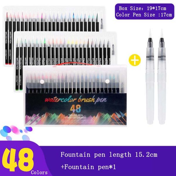 12/20/24/48 color 20pcs colors art marker watercolor brush pens for school supplies stationery drawing coloring books
12/20/24/48 color 20pcs colors art marker watercolor brush pens for school supplies stationery drawing coloring books