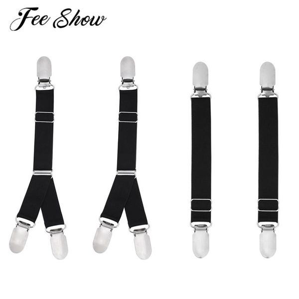 2/4pcs y/i style elastic garter belt shirt stays holder socks fastener suspender garter belt socks holder, Black;white
2/4pcs y/i style elastic garter belt shirt stays holder socks fastener suspender garter belt socks holder, Black;white