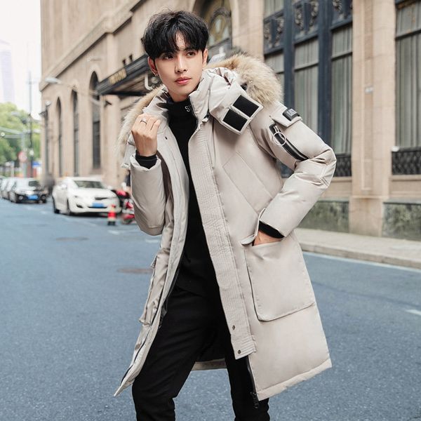 2020 new 90% white duck down jacket men thick warm big fur hooded winter jacket male fashion long parka coat, Black
2020 new 90% white duck down jacket men thick warm big fur hooded winter jacket male fashion long parka coat, Black