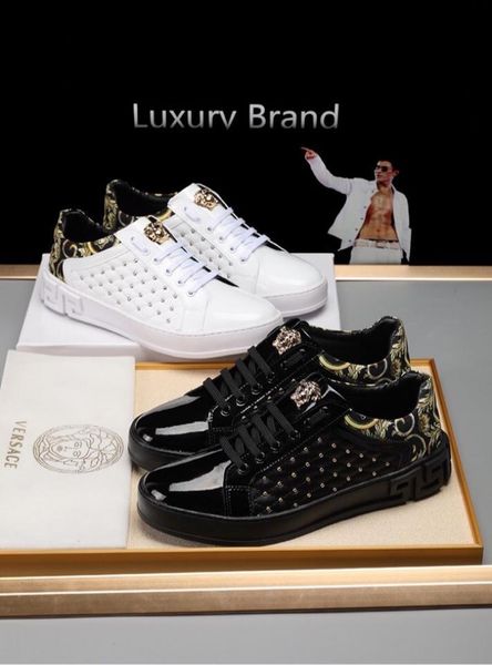 2020j luxury limited edition medusa print casual casual sneakers, fashionable wild outdoor men's shoes, size: 38-45, Black 
2020j luxury limited edition medusa print casual casual sneakers, fashionable wild outdoor men's shoes, size: 38-45, Black