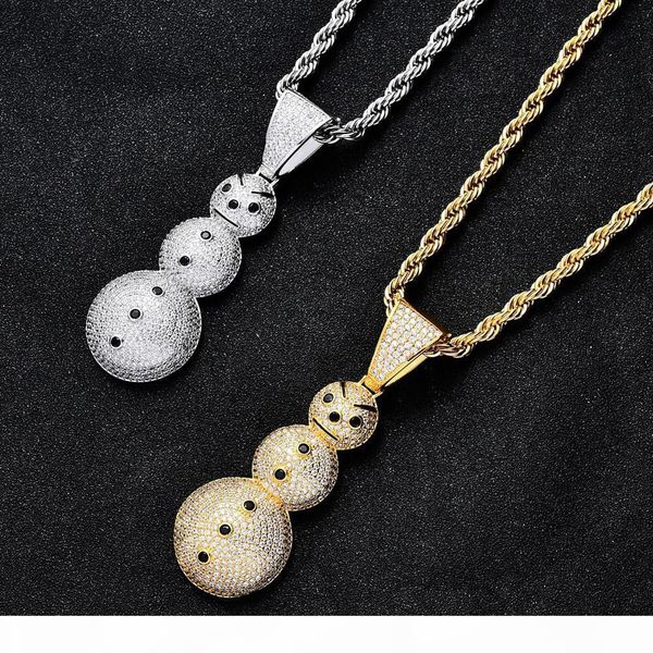 christmas snowman necklace & pendant with rope chain gold silver color cubic zircon men's hip hop jewelry
christmas snowman necklace & pendant with rope chain gold silver color cubic zircon men's hip hop jewelry