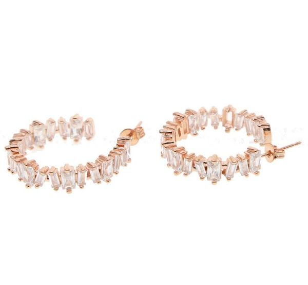 2020 summer baguette cubic zirconia hoop earring gorgeous sparking cz gold white black color classic elegant jewelry for women, Golden
2020 summer baguette cubic zirconia hoop earring gorgeous sparking cz gold white black color classic elegant jewelry for women, Golden