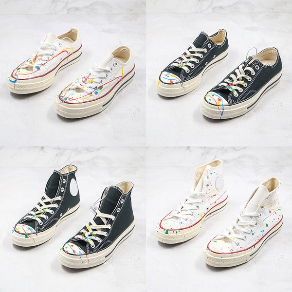 chuck 70s x diy splash ink 1970s painted graffiti canvas shoes black white casual designer sneakers skateboard sport trainers size 36-44
chuck 70s x diy splash ink 1970s painted graffiti canvas shoes black white casual designer sneakers skateboard sport trainers size 36-44