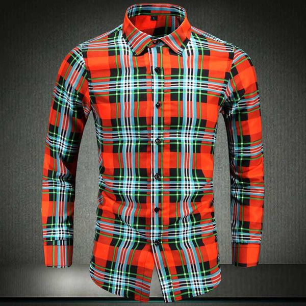 men's casual shirts high-end fashion men plaid lapel clothes slim long sleeve shirt cotton business male plus size 7xl, White;black
men's casual shirts high-end fashion men plaid lapel clothes slim long sleeve shirt cotton business male plus size 7xl, White;black
