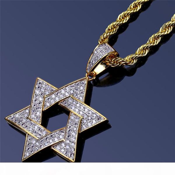 star of david pendant necklaces for men gold plated hiphop jewelry luxury zircon pendants hip hop accessories, Silver
star of david pendant necklaces for men gold plated hiphop jewelry luxury zircon pendants hip hop accessories, Silver