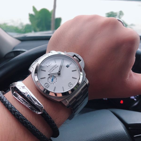 men watches automatic movement 44*16mm 316l stainless steel watchcase special watch gifts that show the unique charm of men, Slivery;brown
men watches automatic movement 44*16mm 316l stainless steel watchcase special watch gifts that show the unique charm of men, Slivery;brown