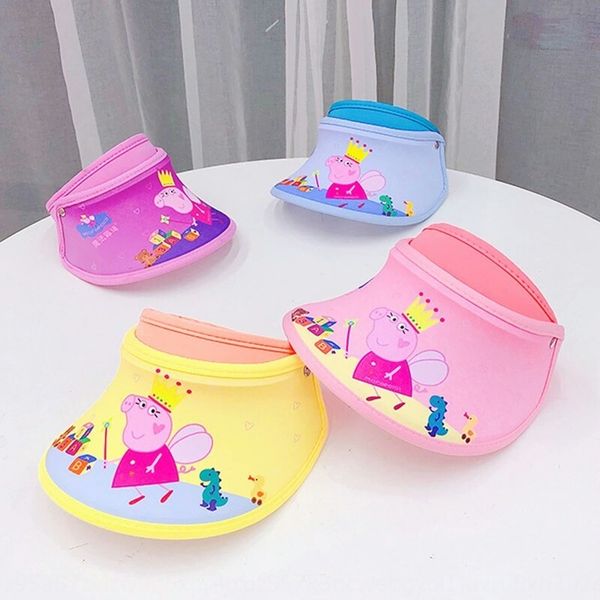 2019 new children's korean style pig shade empty super sun sun hat cute girls' sunscreen hat, Yellow
2019 new children's korean style pig shade empty super sun sun hat cute girls' sunscreen hat, Yellow