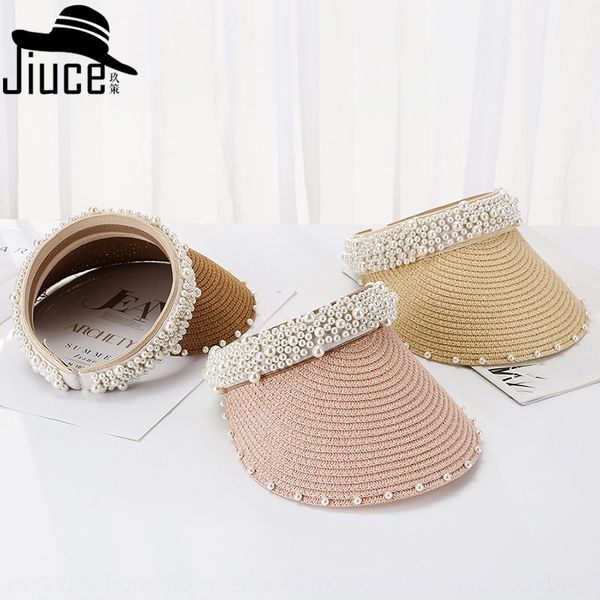 net red ins handmade pearl empty straw pearl hat ladies korean new artistic versatile hipster straw hat, Blue;gray
net red ins handmade pearl empty straw pearl hat ladies korean new artistic versatile hipster straw hat, Blue;gray