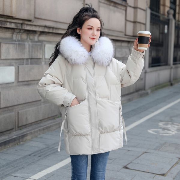 h4uwv 2020 зима новое пальто пуховик пуховик женщин корейский стиль середине длины большой меховой воротник свободно похудение карман на мол, Black
h4uwv 2020 зима новое пальто пуховик пуховик женщин корейский стиль середине длины большой меховой воротник свободно похудение карман на мол, Black