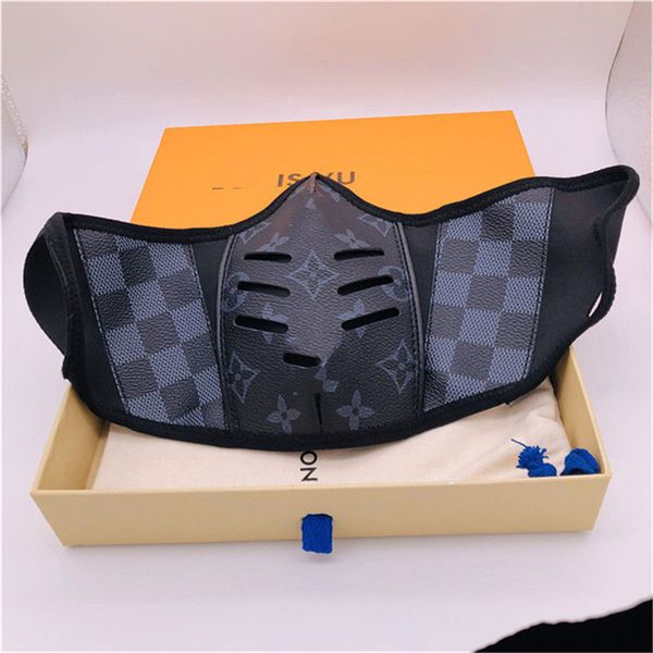 with box pu leather face mask fashion designer masks reusable washable breathable fashion facemasks party mask cycling masks 17 color d42007, Blue
with box pu leather face mask fashion designer masks reusable washable breathable fashion facemasks party mask cycling masks 17 color d42007, Blue