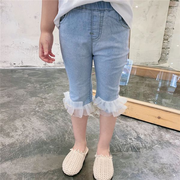 iaefa 2020 new girls' denim capri stretch tight pants sequins tight pants lotus leaf white yarn sequins sweet all-match korean style le, Blue
iaefa 2020 new girls' denim capri stretch tight pants sequins tight pants lotus leaf white yarn sequins sweet all-match korean style le, Blue