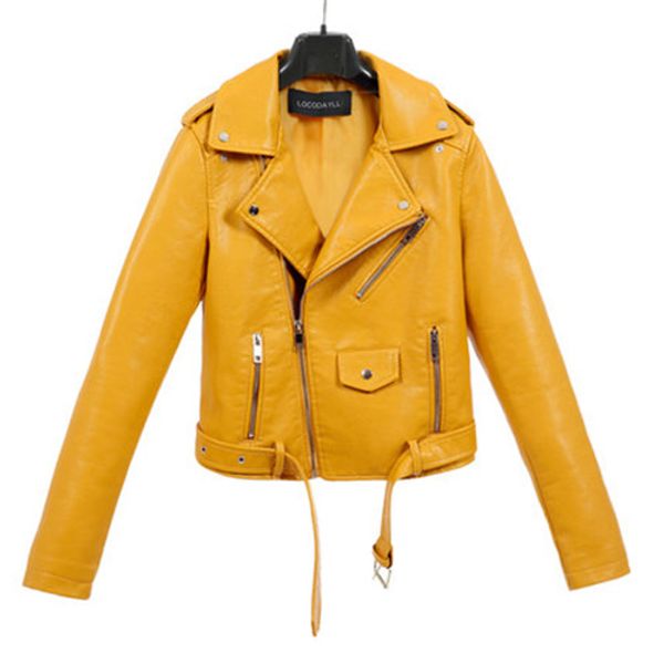 2020 new autumn women pu leather jacket zipper belt female punk bomber faux leather outwear short motorcycle biker coat a81, Black
2020 new autumn women pu leather jacket zipper belt female punk bomber faux leather outwear short motorcycle biker coat a81, Black