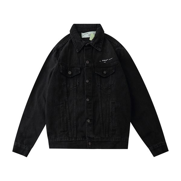 european and american tide street ow denim jacket off hip-hop washed and old cordon tape arrow print men and women denim mens jacket, Black;brown
european and american tide street ow denim jacket off hip-hop washed and old cordon tape arrow print men and women denim mens jacket, Black;brown