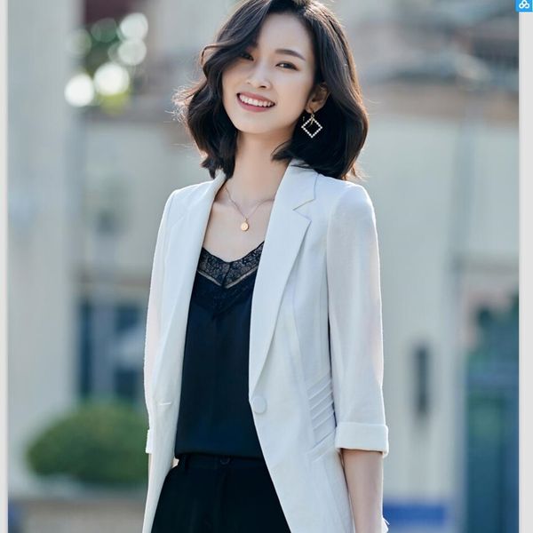 small suit for women 2020 new korean style casual all-match temperament korean style thin jacketjacket jacket short suit top, White;black
small suit for women 2020 new korean style casual all-match temperament korean style thin jacketjacket jacket short suit top, White;black