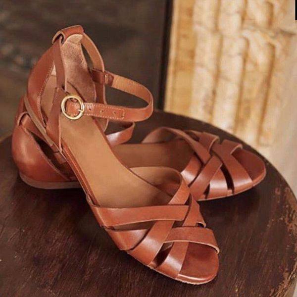 summer women's sandals retro pu leather sandals ladies roman flats women shoes sandalias mujer 2020 open toe casual shoes, Black
summer women's sandals retro pu leather sandals ladies roman flats women shoes sandalias mujer 2020 open toe casual shoes, Black