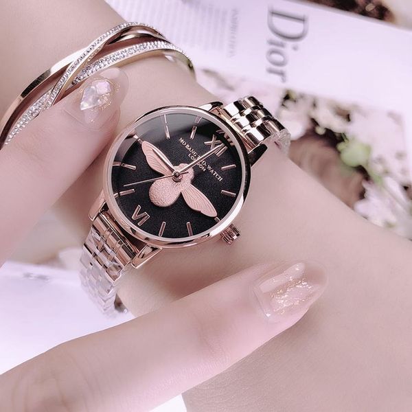 bee watch female ob celebrity inspired light luxury french niche casual fashion steel belt waterproof student mori girl ins wind, Slivery;brown
bee watch female ob celebrity inspired light luxury french niche casual fashion steel belt waterproof student mori girl ins wind, Slivery;brown