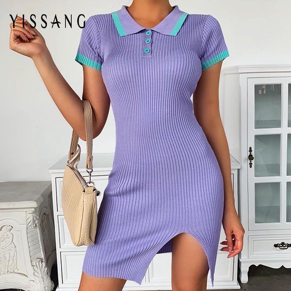 yissang button knitted cotton sweater summer dress women stripe short sleeve bodycon dresses female casual split dress 2020, Black;gray
yissang button knitted cotton sweater summer dress women stripe short sleeve bodycon dresses female casual split dress 2020, Black;gray