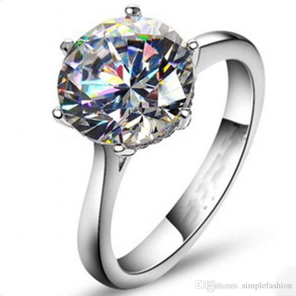 vecalon 2016 brand female solitaire ring 4ct simulated diamond cz 925 sterling silver engagement wedding band ring for women, Slivery;golden
vecalon 2016 brand female solitaire ring 4ct simulated diamond cz 925 sterling silver engagement wedding band ring for women, Slivery;golden