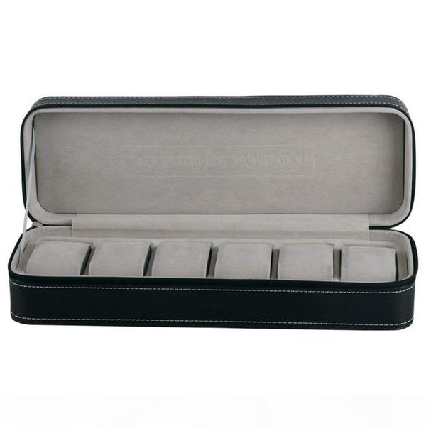 6 slot watch box portable travel zipper case collector storage jewelry storage box(black, Black;blue
6 slot watch box portable travel zipper case collector storage jewelry storage box(black, Black;blue