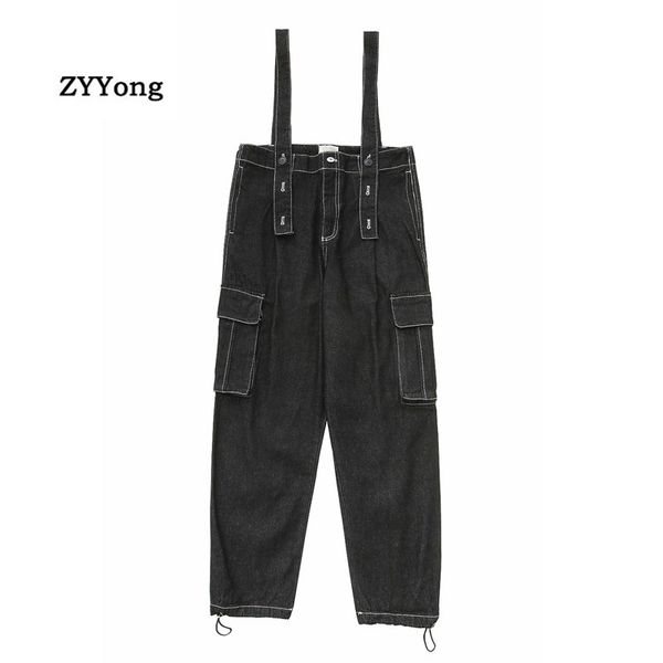 new 2020 men bib overalls denim pants casual wash loose fashion hip hop black jeans streetwear jumpsuit ankle length, Blue
new 2020 men bib overalls denim pants casual wash loose fashion hip hop black jeans streetwear jumpsuit ankle length, Blue