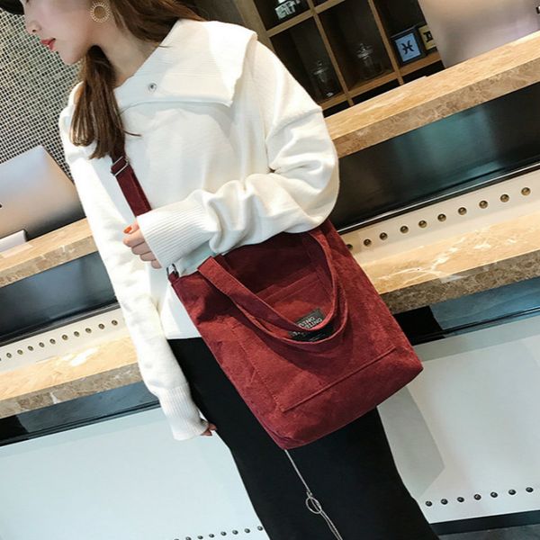high capacity women corduroy tote ladies casual solid color shoulder bag foldable reusable women shopping beach bag
high capacity women corduroy tote ladies casual solid color shoulder bag foldable reusable women shopping beach bag