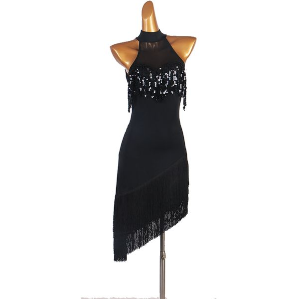 stage wear latin dress competition dresses junior kids women samba sequin fringe tassel dance black lq190, Black;red
stage wear latin dress competition dresses junior kids women samba sequin fringe tassel dance black lq190, Black;red