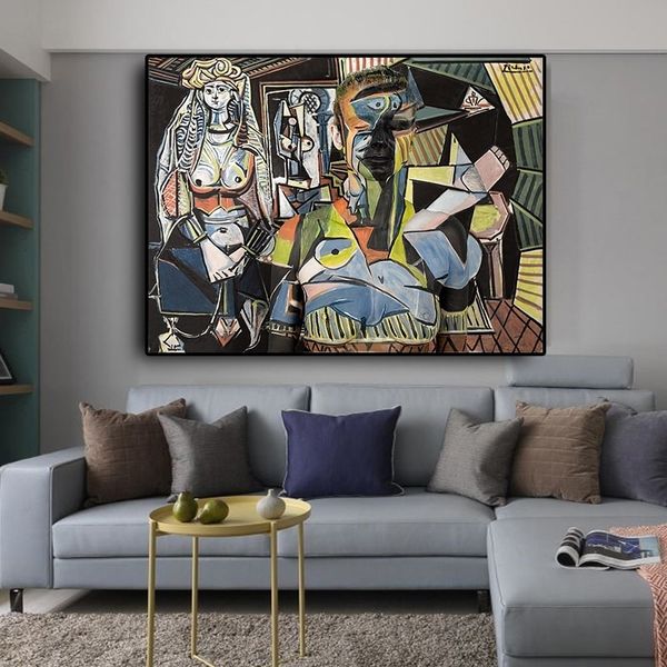 women of algiers by pablo picasso abstract oil painting on canvas art reproductions posters prints wall picture for living room home decor
women of algiers by pablo picasso abstract oil painting on canvas art reproductions posters prints wall picture for living room home decor