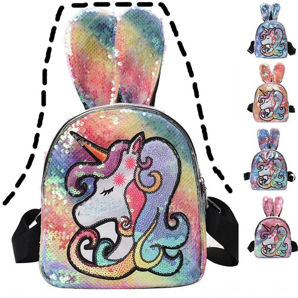 new 2020 cute tu er sequins backpack rabbit ear women's bag colorful sequins led lighting unicorn children's backpack
new 2020 cute tu er sequins backpack rabbit ear women's bag colorful sequins led lighting unicorn children's backpack