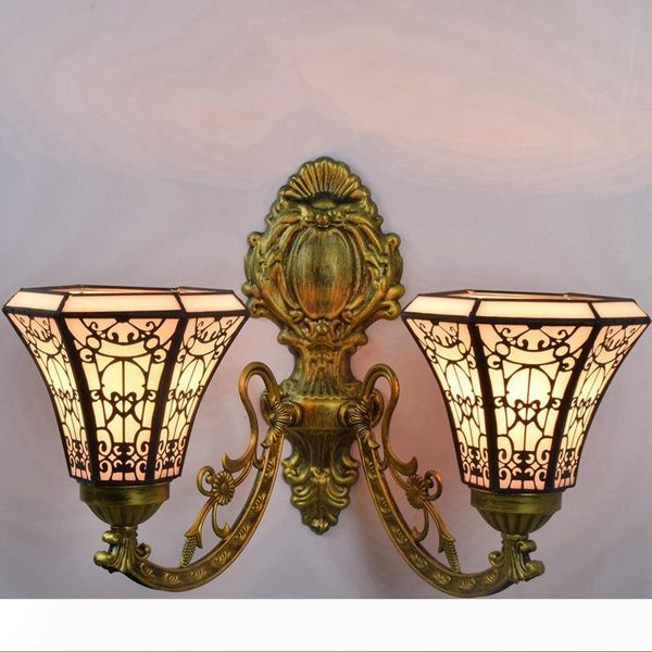 european retro creative double head wall lamp tiffany stained glass arabic style living room dining room glass lamp tf088
european retro creative double head wall lamp tiffany stained glass arabic style living room dining room glass lamp tf088
