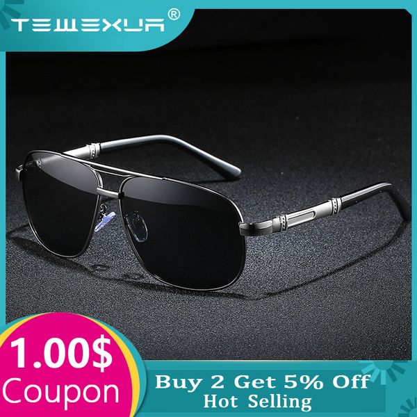 tewexua men's sunglasses brand designer pilot polarized male sun glasses eyeglasses gafas masculino for men, White;black
tewexua men's sunglasses brand designer pilot polarized male sun glasses eyeglasses gafas masculino for men, White;black