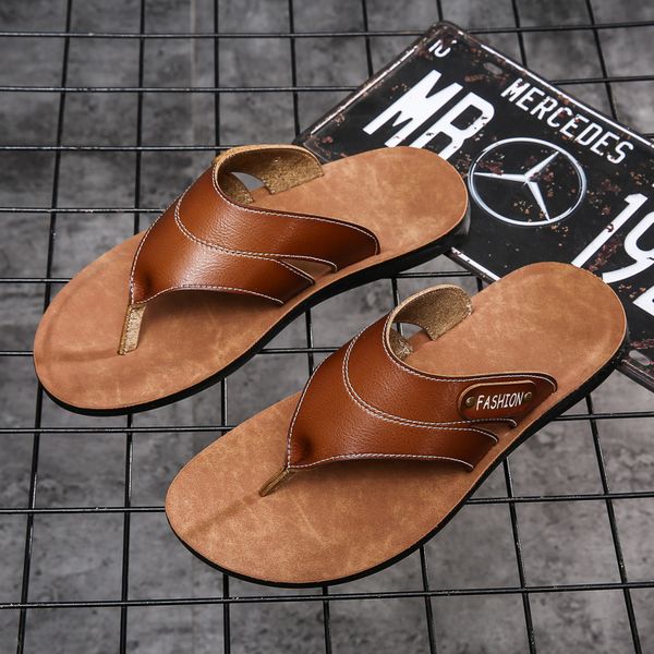 merkmak 2020 men slippers summer leather roman slippers male casual shoes beach flip flops men fashion outdoor shoes, Black
merkmak 2020 men slippers summer leather roman slippers male casual shoes beach flip flops men fashion outdoor shoes, Black