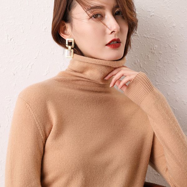 women's sweaters smpevrg pure wool knitted sweater female pullover long sleeve turtleneck soft warm women pull femme jumper, White;black
women's sweaters smpevrg pure wool knitted sweater female pullover long sleeve turtleneck soft warm women pull femme jumper, White;black