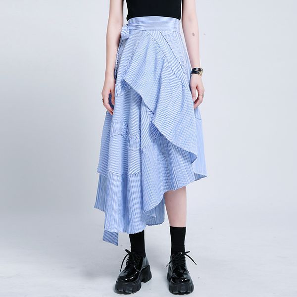 woman a line ruffle bohemian midi skirt side slit maxi irregular skirts lace-up mid-length high waist ruffles skirt s217, Black
woman a line ruffle bohemian midi skirt side slit maxi irregular skirts lace-up mid-length high waist ruffles skirt s217, Black