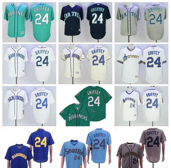 men women kids seattle baseball jersey 24 ken griffey jr vintage green navy blue white blue beige grey stitched flexbase 2016 cool base, Blue;black
men women kids seattle baseball jersey 24 ken griffey jr vintage green navy blue white blue beige grey stitched flexbase 2016 cool base, Blue;black