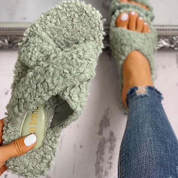women slipper solid fluffy crisscross design platform fur sole luxury mules ladies slides party sandals zapatos de mujer, Black
women slipper solid fluffy crisscross design platform fur sole luxury mules ladies slides party sandals zapatos de mujer, Black