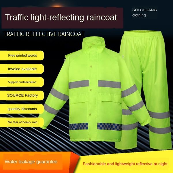 fluorescent green reflective set double-layer security traffic patrol split fluorescent green reflective ra raincoat suit raincoat, Red;brown
fluorescent green reflective set double-layer security traffic patrol split fluorescent green reflective ra raincoat suit raincoat, Red;brown
