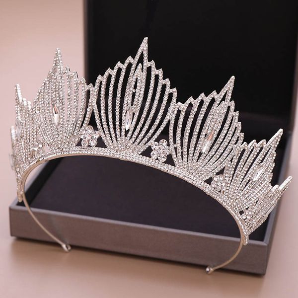new baroque luxury handmade rhinestone tiara queen diadem headbands crown for women bridal wedding hair accessories hair jewelry, Golden;silver
new baroque luxury handmade rhinestone tiara queen diadem headbands crown for women bridal wedding hair accessories hair jewelry, Golden;silver