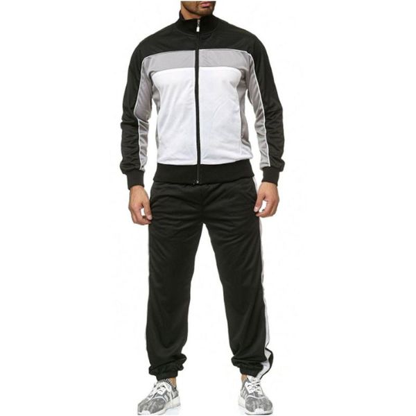 sweat pants and suits men's casual mens autumn splicing zipper print sweatshirt pants sets sport suit tracksuit, Gray
sweat pants and suits men's casual mens autumn splicing zipper print sweatshirt pants sets sport suit tracksuit, Gray