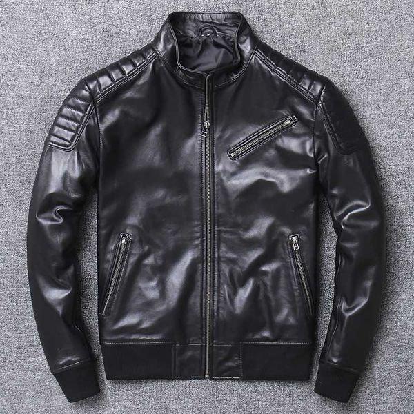 овчина мужчины pilot real slim с коротким авиации мотоцикла натуральная кожа bomber jacket большой размер 4xl полета пальто, Black
овчина мужчины pilot real slim с коротким авиации мотоцикла натуральная кожа bomber jacket большой размер 4xl полета пальто, Black