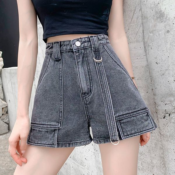 new summer denim shorts women vintage washed denim shorts fashion irregular loose high waist pants female, Blue
new summer denim shorts women vintage washed denim shorts fashion irregular loose high waist pants female, Blue