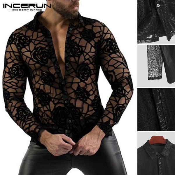 incerun мода sexy цветочной printed партии ночной блуза люди transparent камиз мужчина mesh рубашка с длинным рукавом нагрудного blusa s-5xl, White;black
incerun мода sexy цветочной printed партии ночной блуза люди transparent камиз мужчина mesh рубашка с длинным рукавом нагрудного blusa s-5xl, White;black