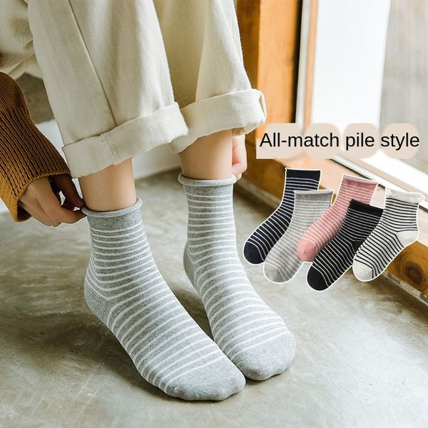 stacked children's and cotton medium striped ins tide curling tide socks cotton socks, Pink;yellow
stacked children's and cotton medium striped ins tide curling tide socks cotton socks, Pink;yellow