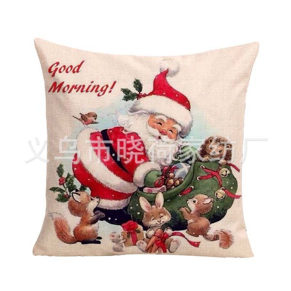 christmas popular linen pillow santa claus gift cushion cover new style customizable pillow case
christmas popular linen pillow santa claus gift cushion cover new style customizable pillow case