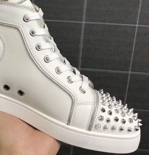 2019 men sneaker red bottom black leather men black leather with spikes hi good quality men wholesale brand shoes
2019 men sneaker red bottom black leather men black leather with spikes hi good quality men wholesale brand shoes