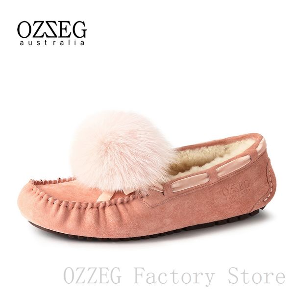 ozzeg designer shoes women winter real leather flats australia sheep fur loafers ladies shoes fur decoration, Black
ozzeg designer shoes women winter real leather flats australia sheep fur loafers ladies shoes fur decoration, Black
