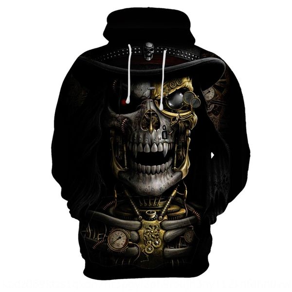 2019 new men's digital sweater3d digital printing hooded sweater large size skull sweater for men, Black
2019 new men's digital sweater3d digital printing hooded sweater large size skull sweater for men, Black