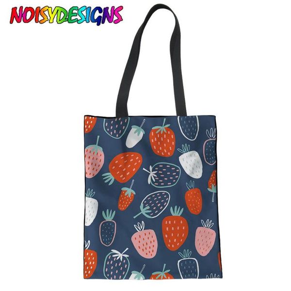 noisydesigns холст сумки ткань tote сумки клубника печать многоразовая моющаяся бакалея экологичный handle bag
noisydesigns холст сумки ткань tote сумки клубника печать многоразовая моющаяся бакалея экологичный handle bag