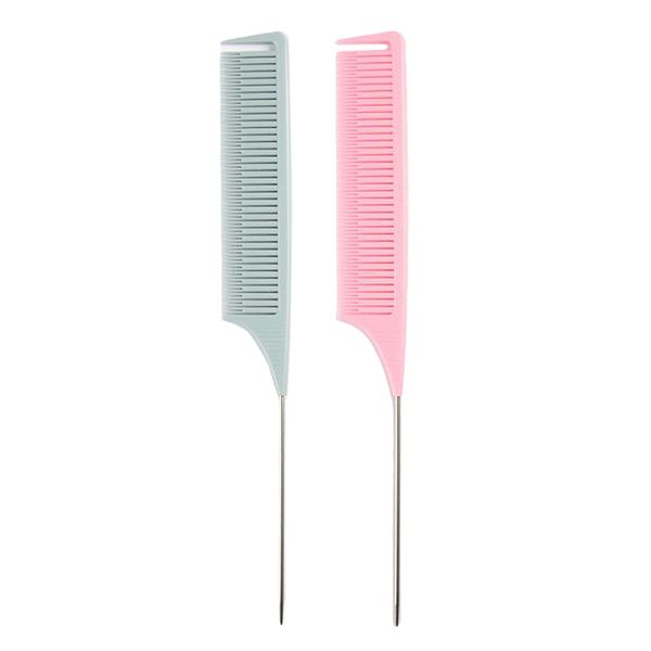 2x weave highlight comb hair salon dye combs hair styling hairdressing tools, Silver
2x weave highlight comb hair salon dye combs hair styling hairdressing tools, Silver
