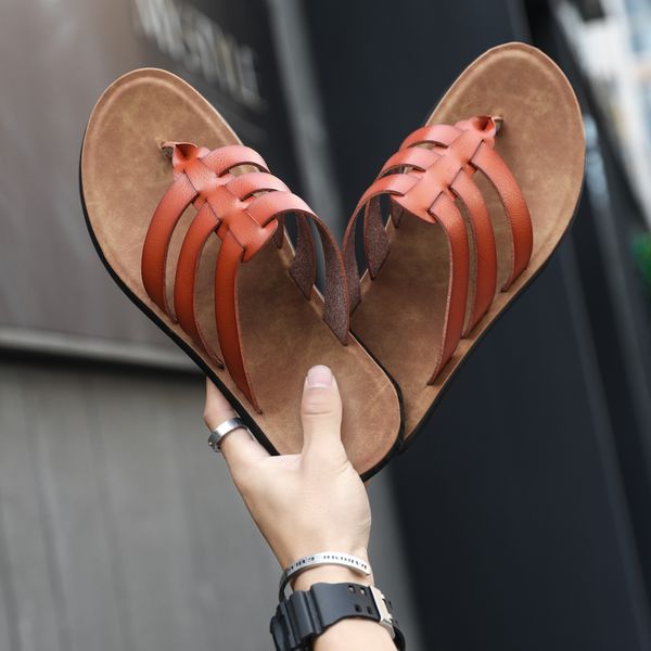 mens handmade sandals beach shoes non slip slippers sandalia masculina fashion designer closed toe for gladiator leather roman, Black
mens handmade sandals beach shoes non slip slippers sandalia masculina fashion designer closed toe for gladiator leather roman, Black